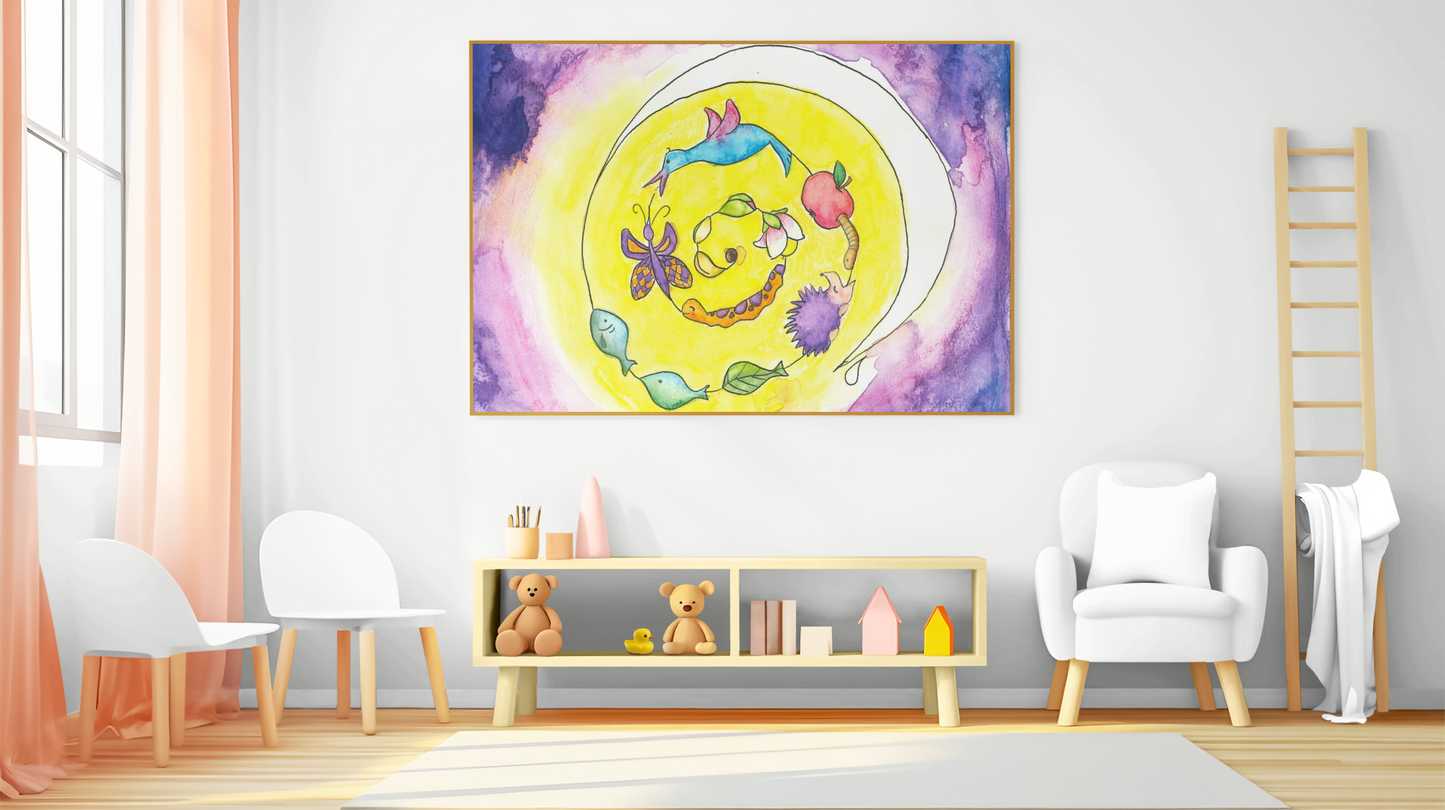 Ontwerp door Anabel - Poster - In de natuur is alles met elkaar verbonden