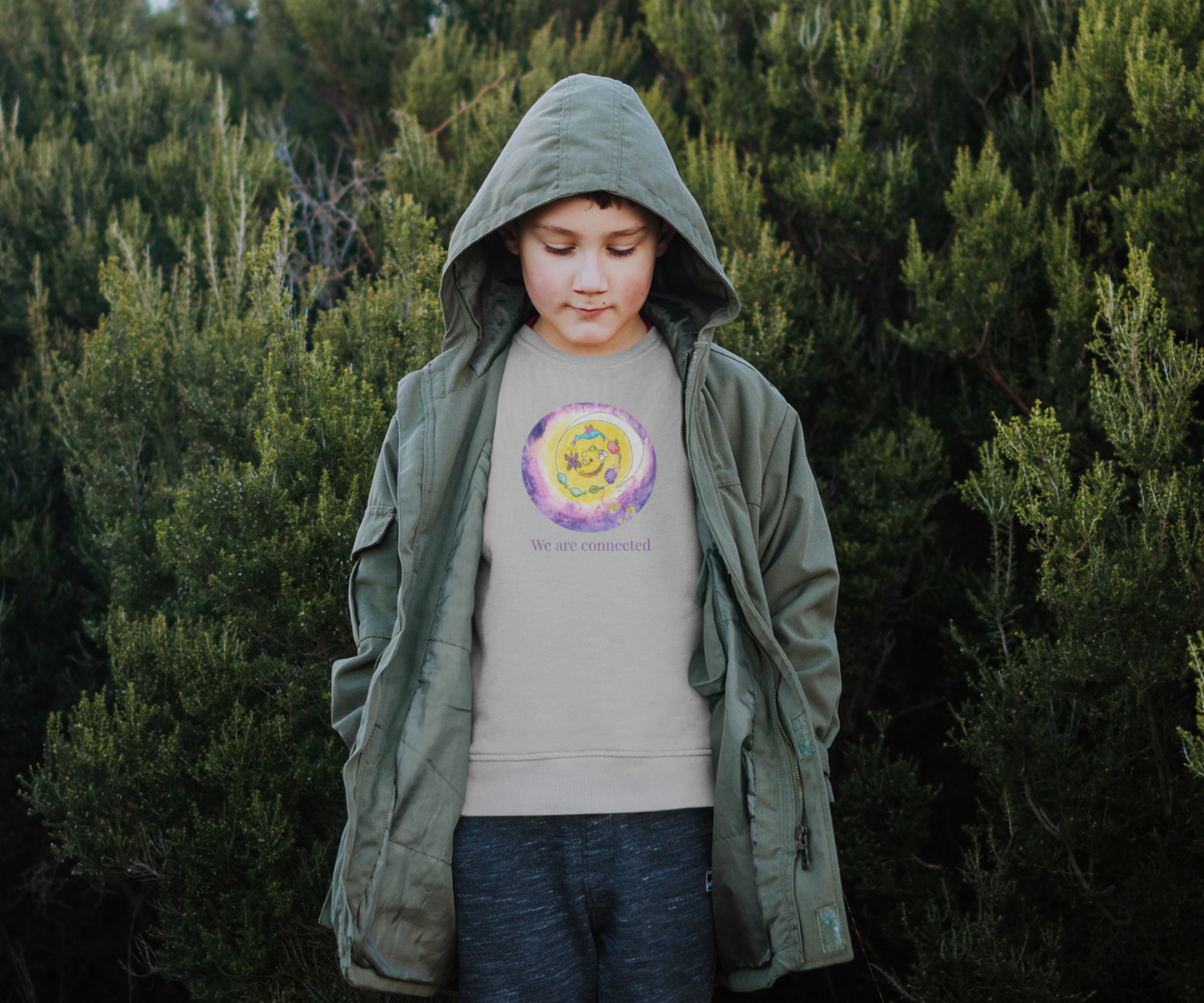 Diseño de Anabel - Sudadera infantil - Estamos conectados