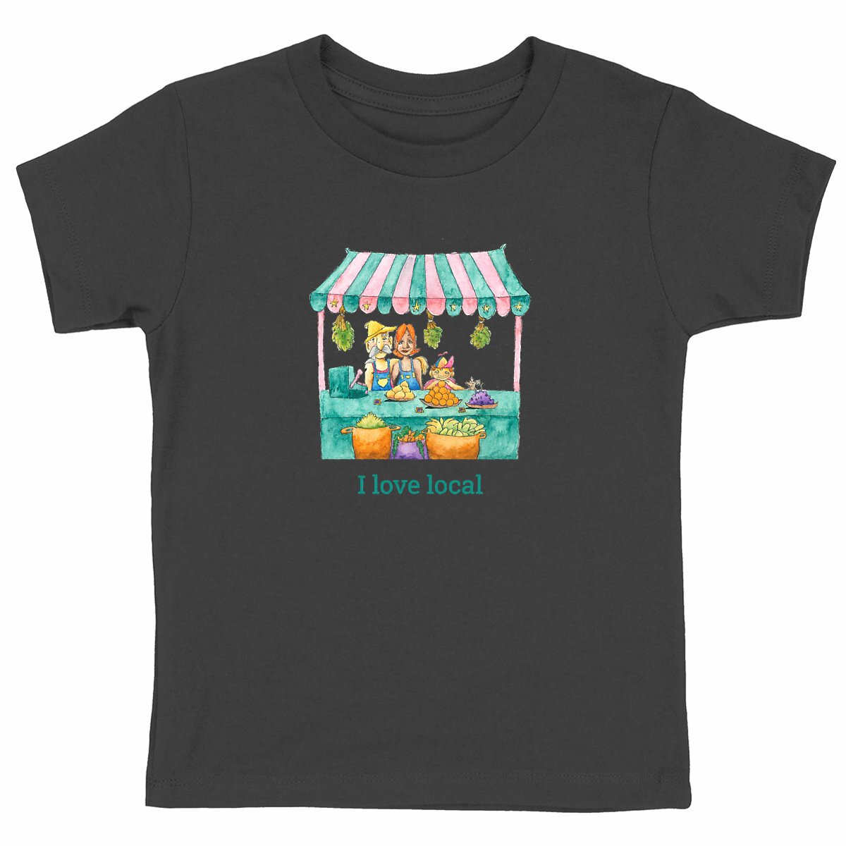 Heavyweight T-shirt: I love local