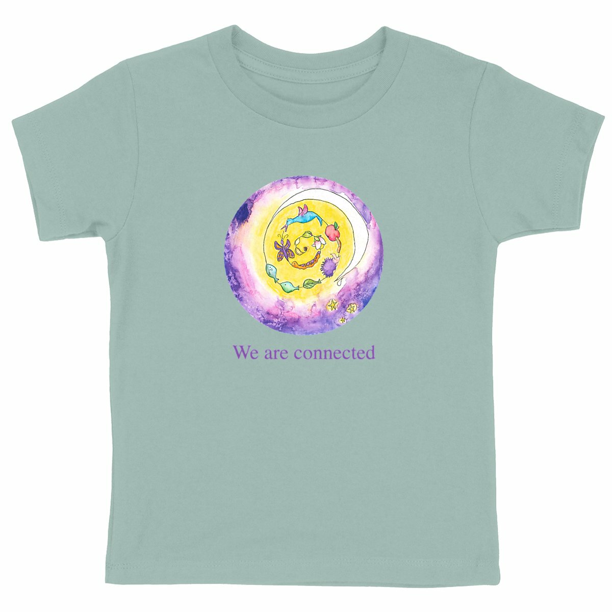 Heavyweight T-shirt: We are connected