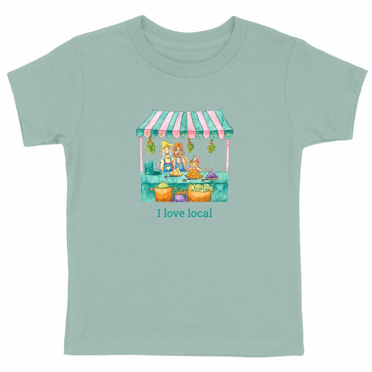 Heavyweight T-shirt: I love local