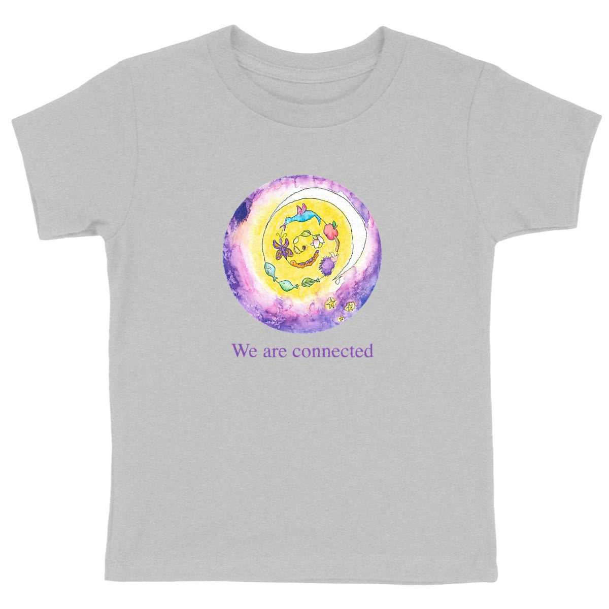 Heavyweight T-shirt: We are connected
