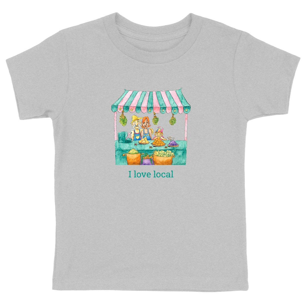 Heavyweight T-shirt: I love local