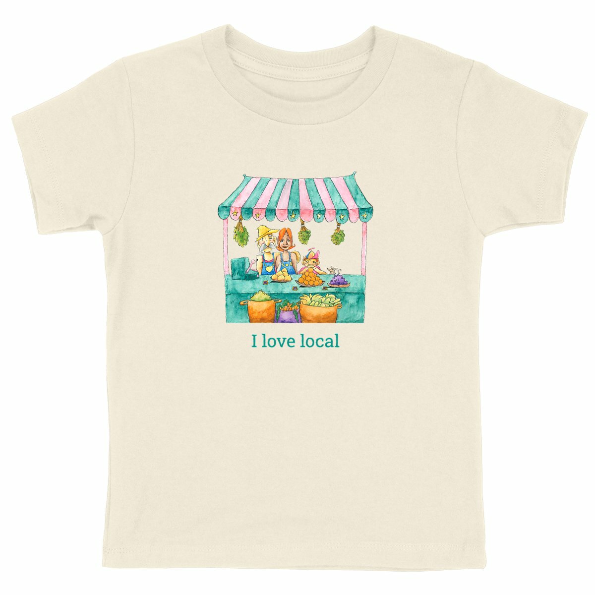 Heavyweight T-shirt: I love local