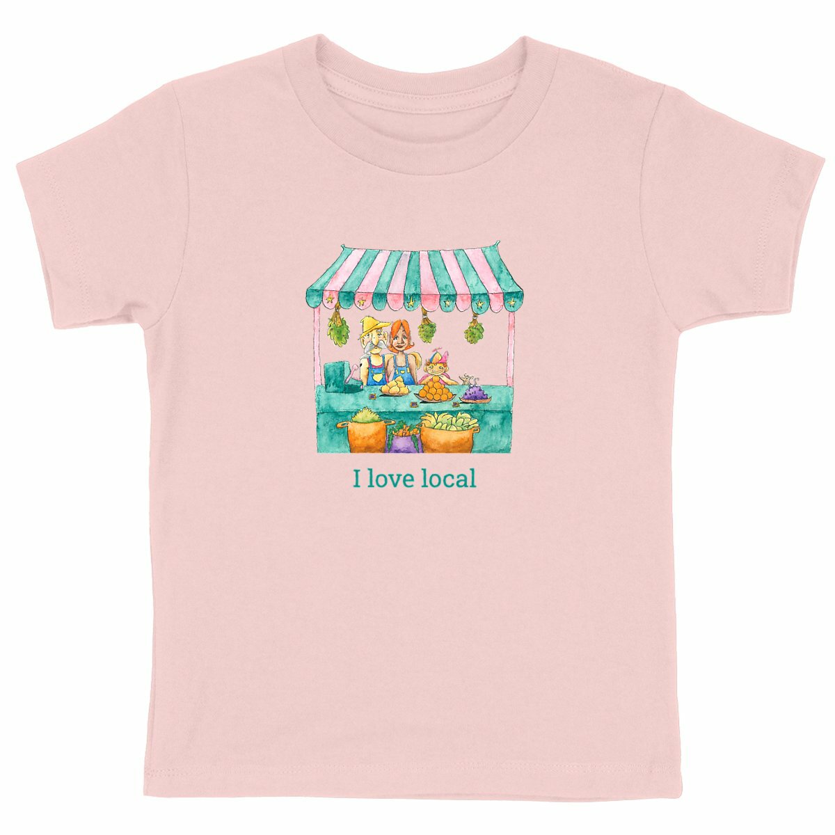 Heavyweight T-shirt: I love local