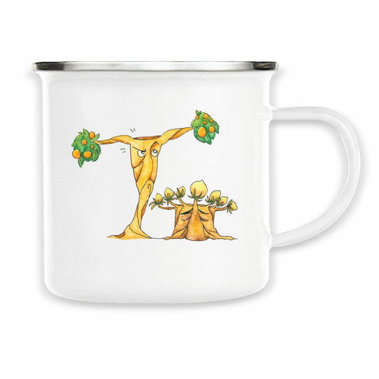 Enamel mug: Silly trees