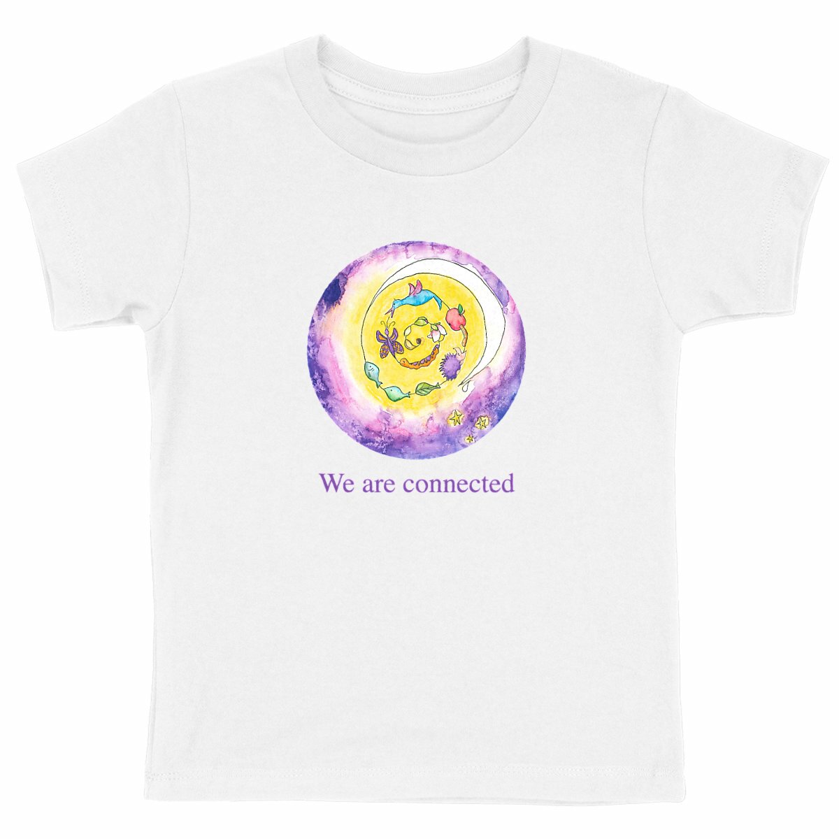 Heavyweight T-shirt: We are connected