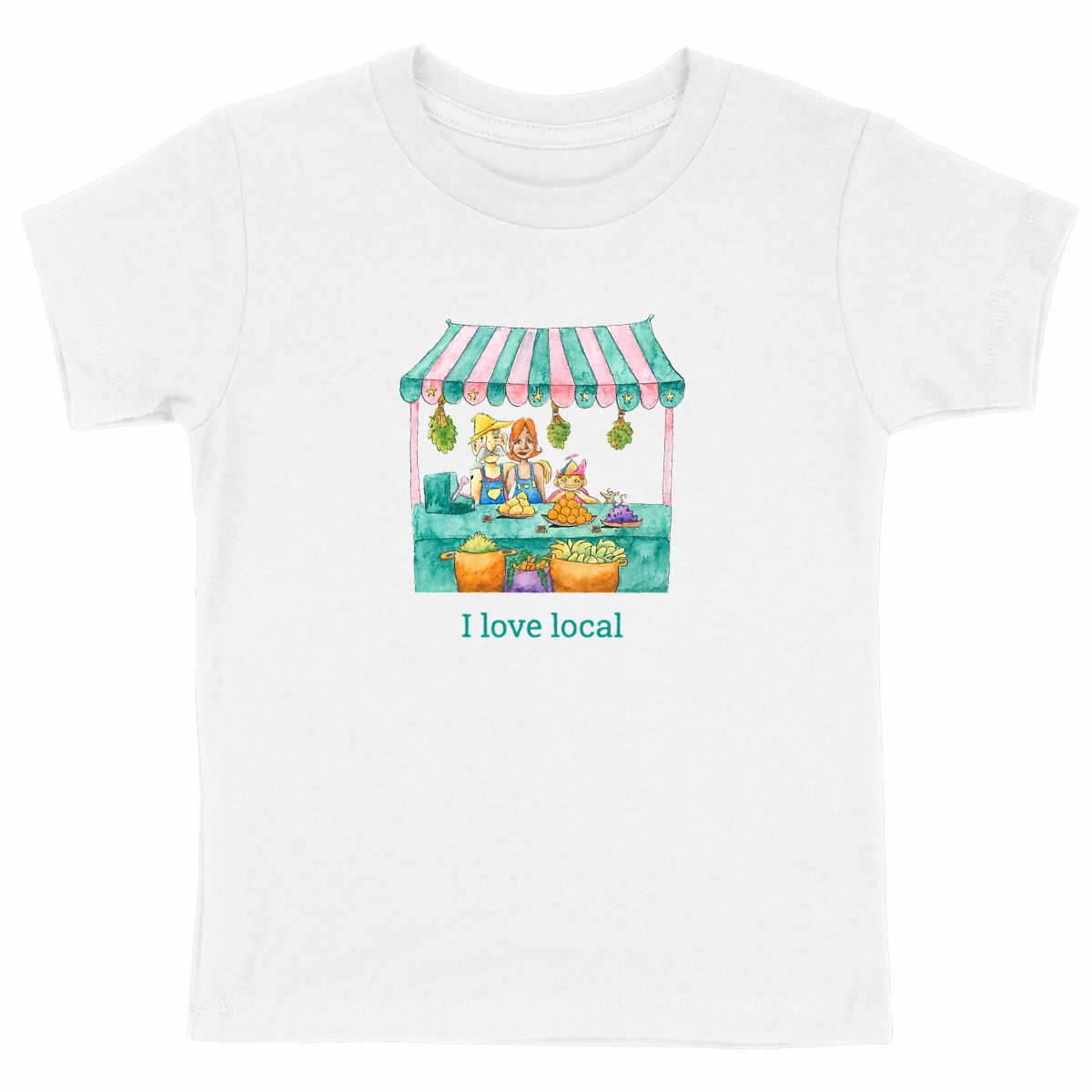 Heavyweight T-shirt: I love local