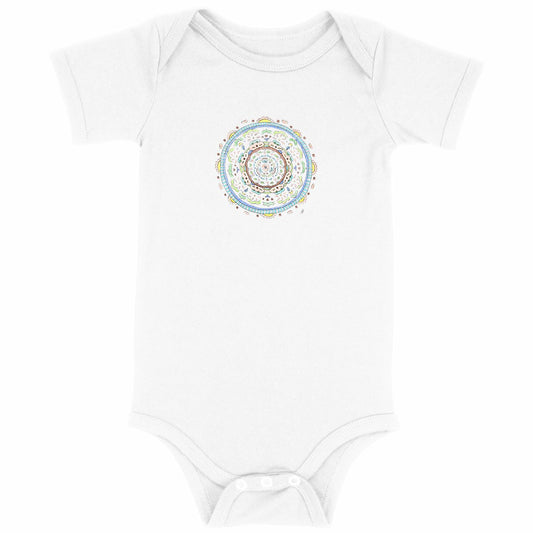 Design by Hannah - Baby bodysuit - Mandala Sky