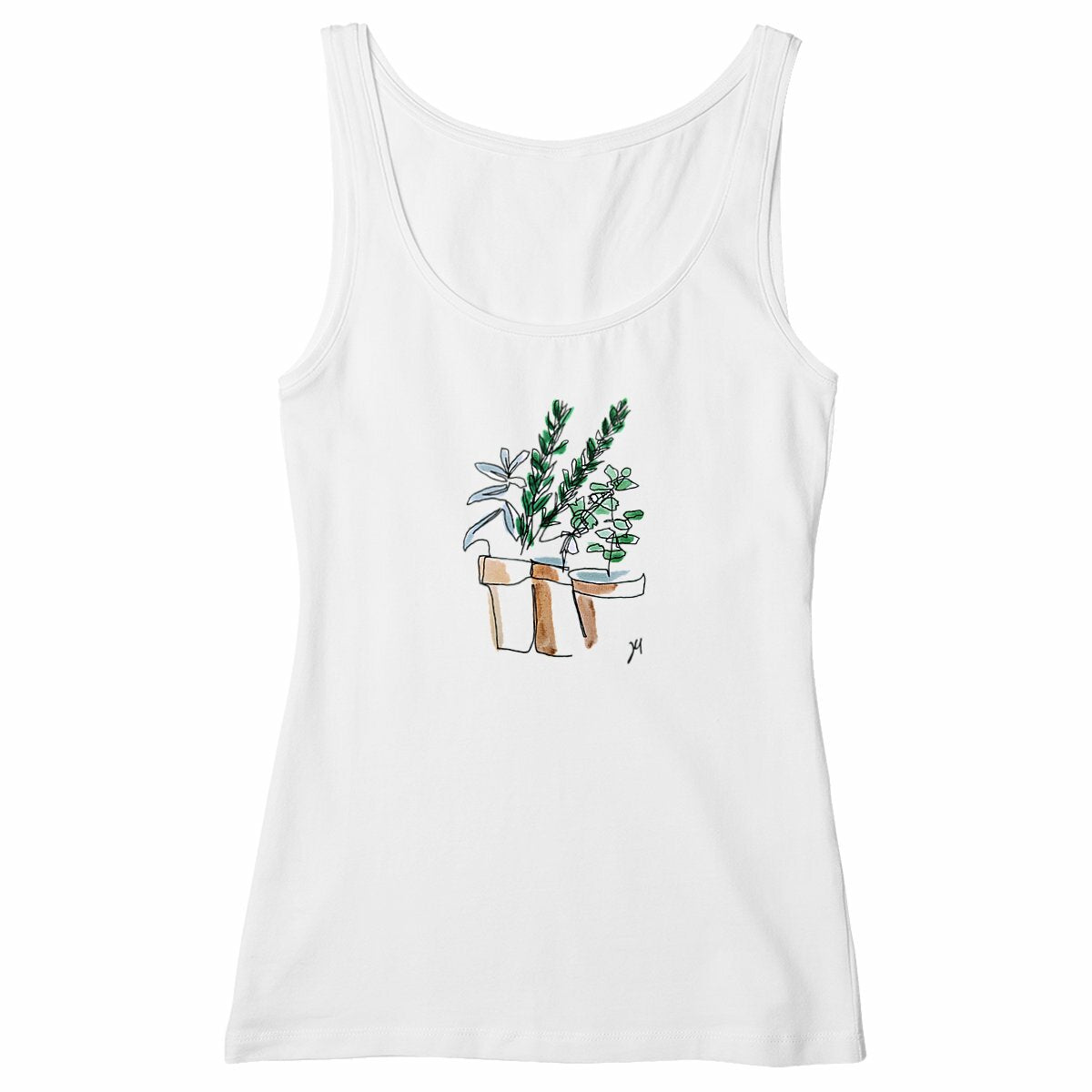 Women's tank top - plants