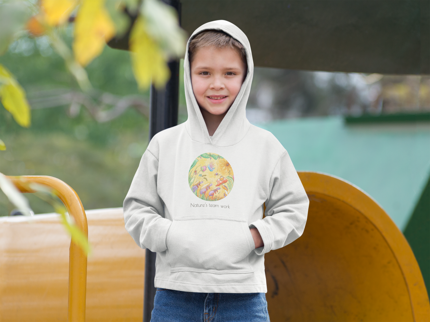 Ontwerp van Anabel - Kinderhoodie - Nature's teamwork