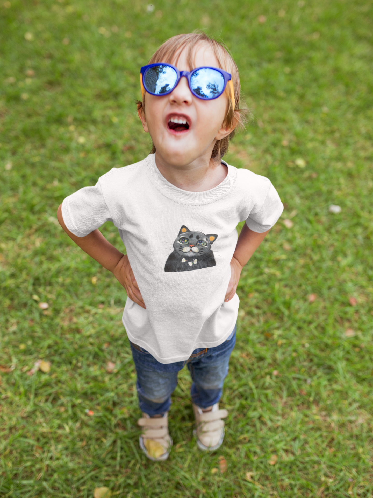 Byeol the Cat - Kids T-Shirt by Yu