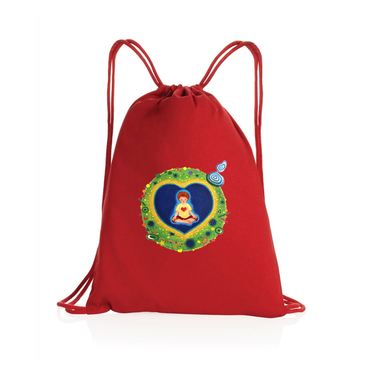 Into The Heart - Drawstring backpack by Yu - front_0