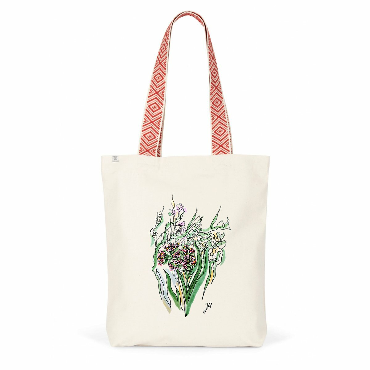 Design by Jana - Ethnic totebag - Flowers