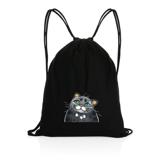 Beyol the Cat - Drawstring backpack by Yu - front_2