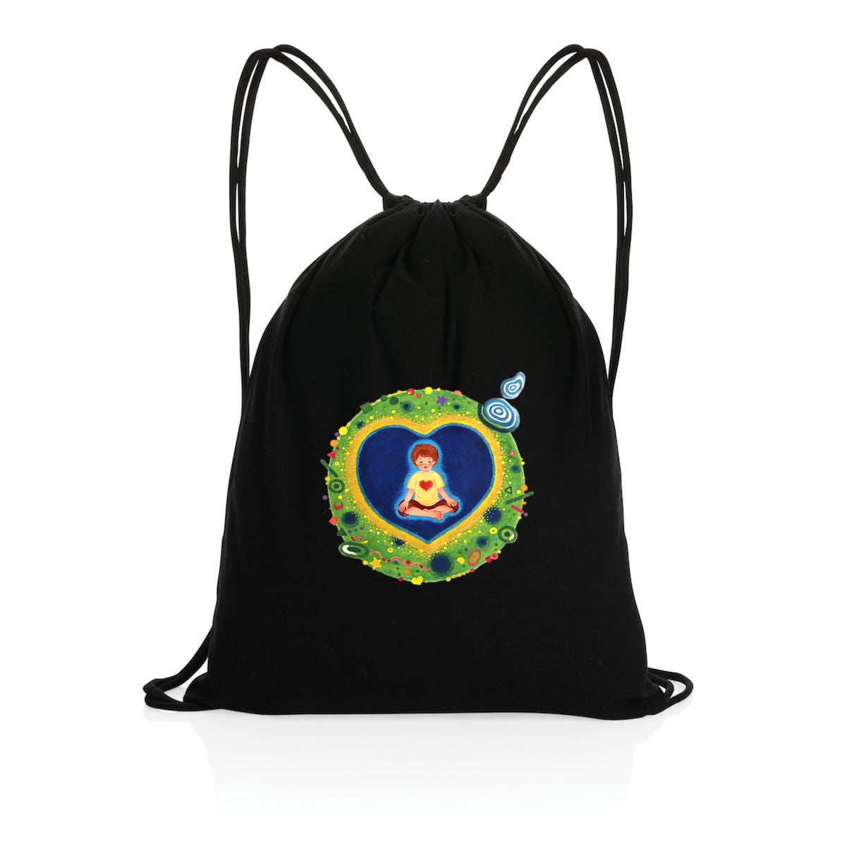 Into The Heart - Drawstring backpack by Yu - front_2