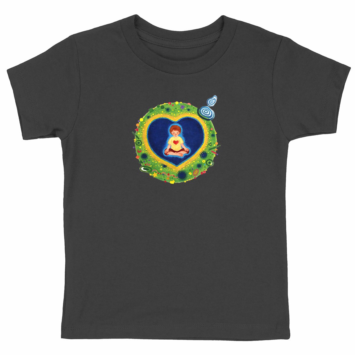 Into the Heart - Kids T-shirt by Yu - front_black