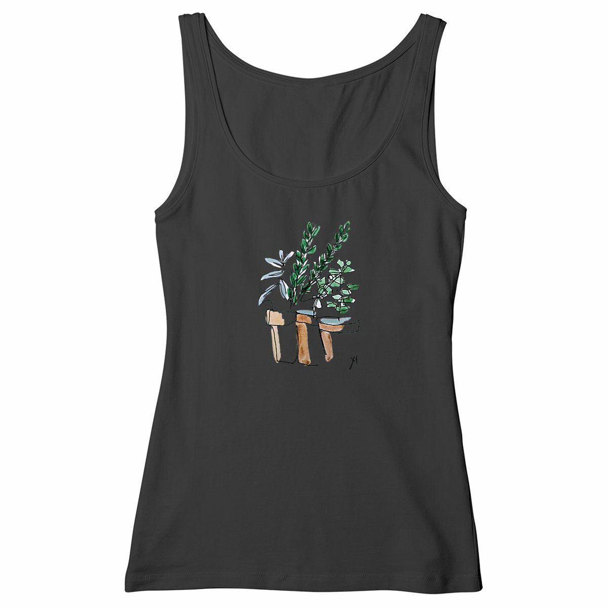 Women's tank top - plants