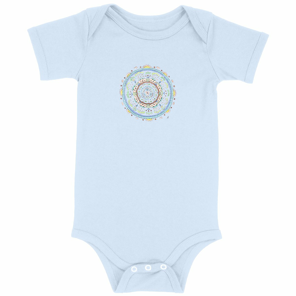 Design by Hannah - Baby bodysuit - Mandala Sky