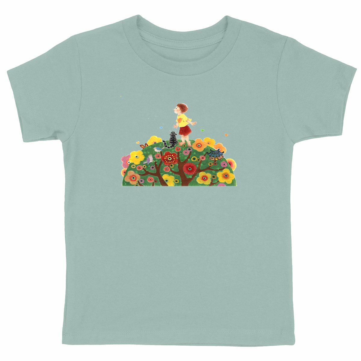 Wonder - Kids T-shirt by Yu - front_green