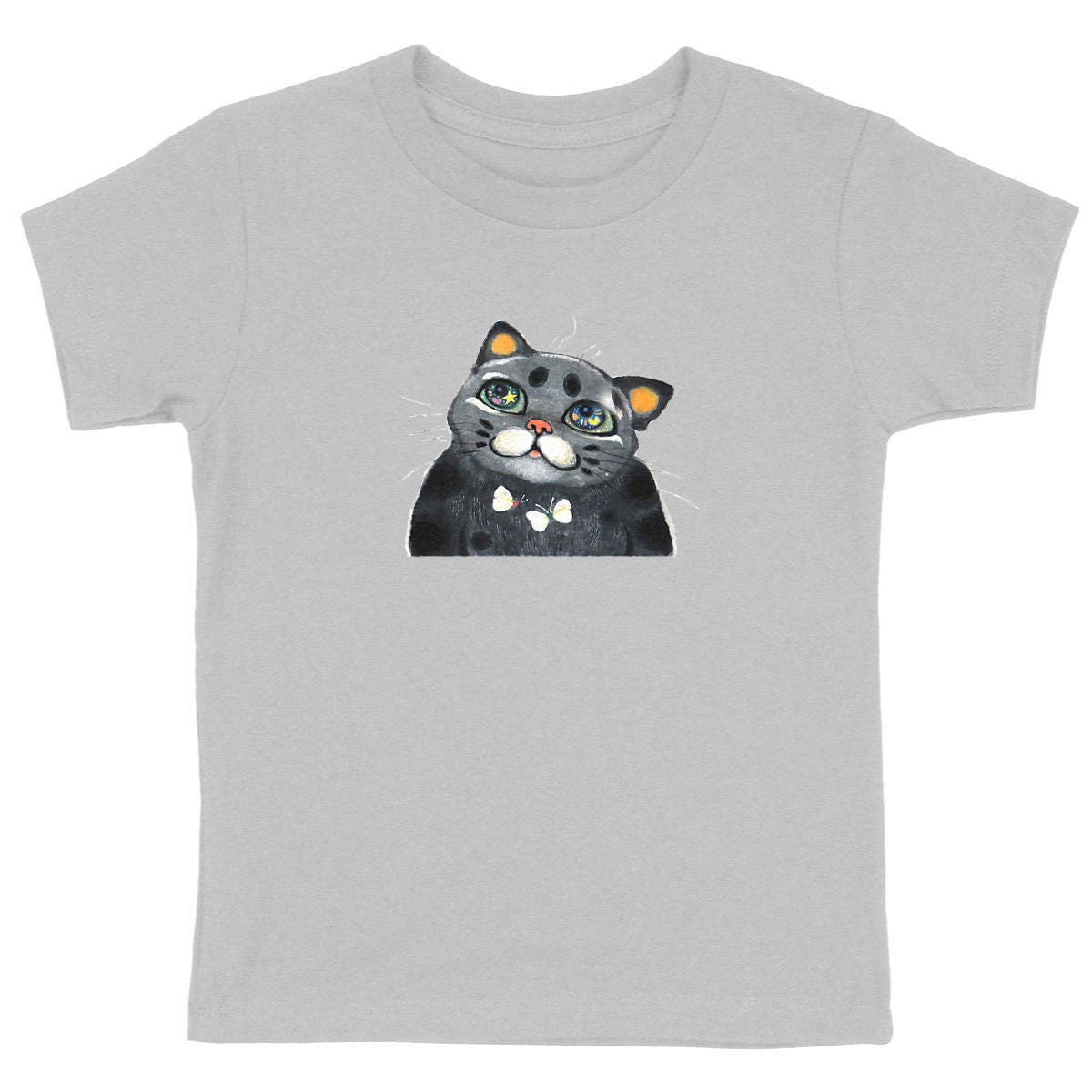Design by Yu - Beyol the cat - front_heathergrey