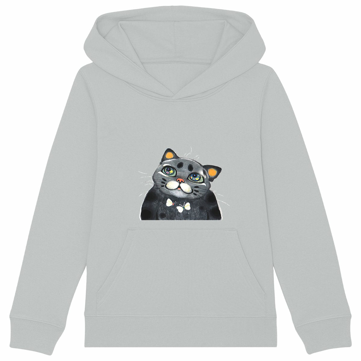 Beyol the cat - by Yu hoodie - front_heathergrey