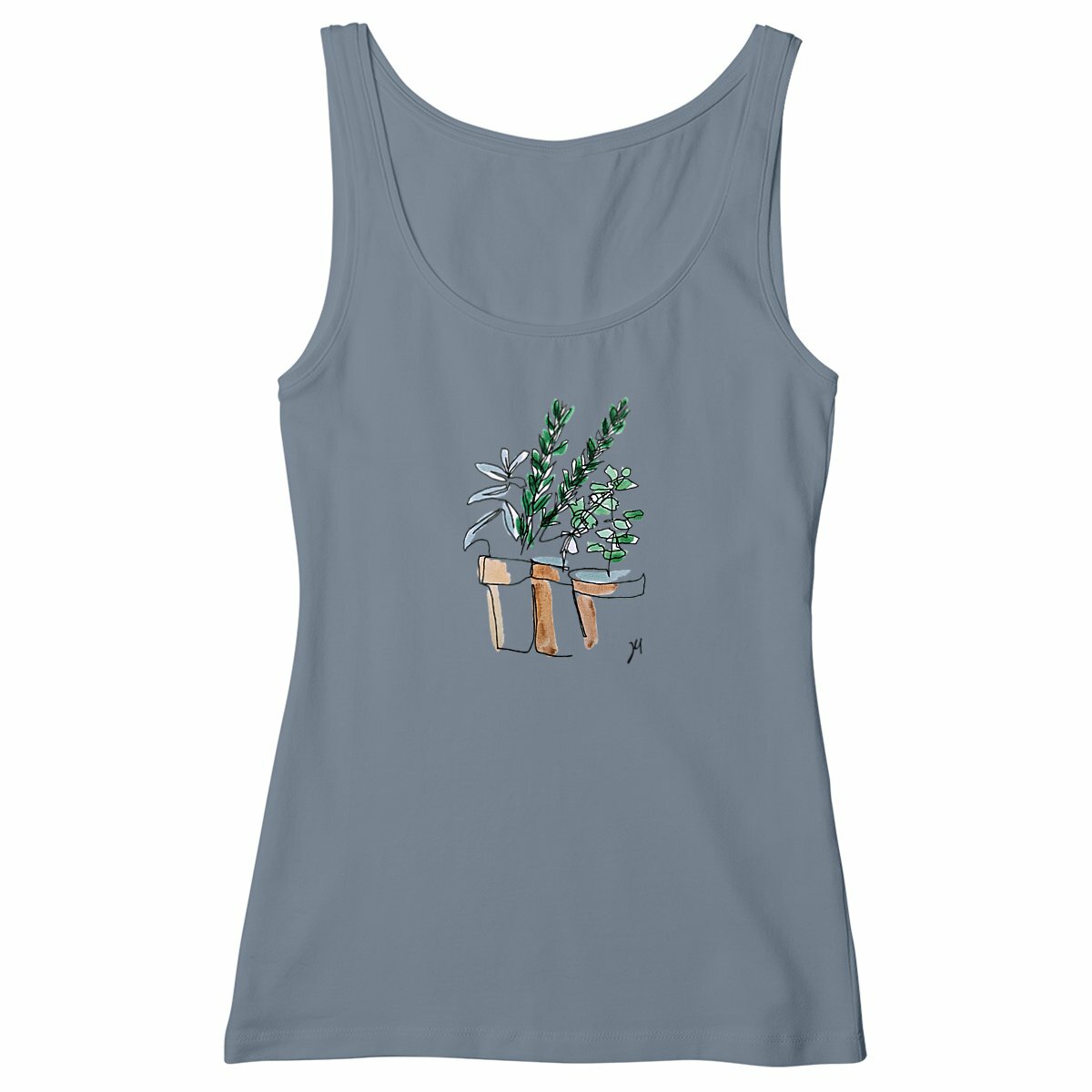 Women's tank top - plants