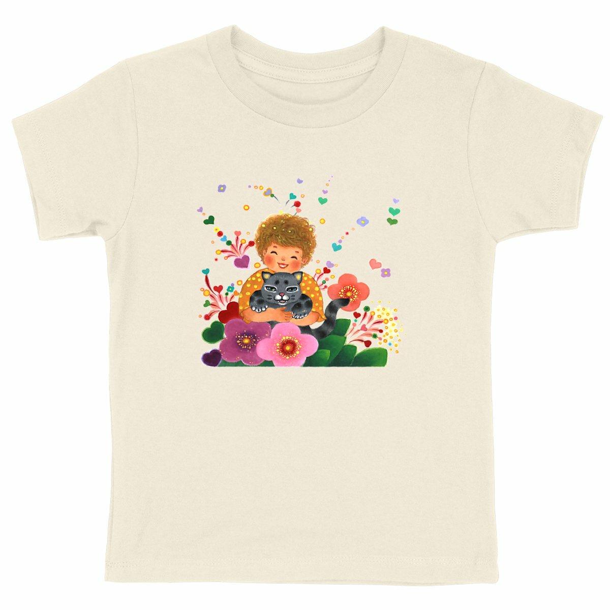 Happy - Kids T-shirt by Yu - front_natural