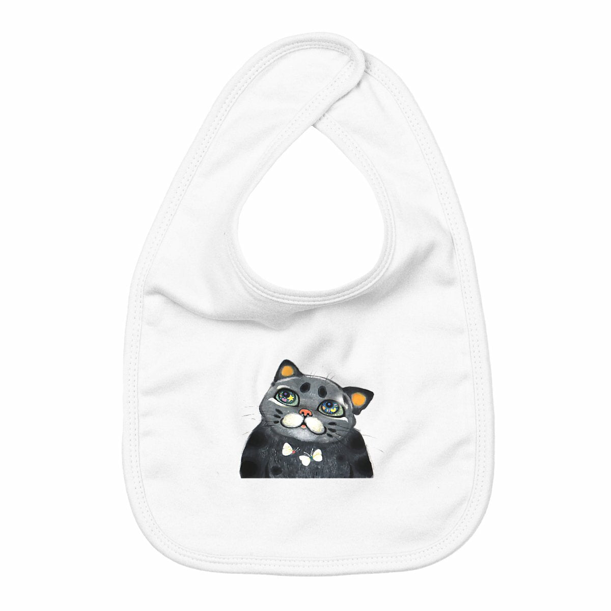 Beyol the cat - Bib by Yu - front_white