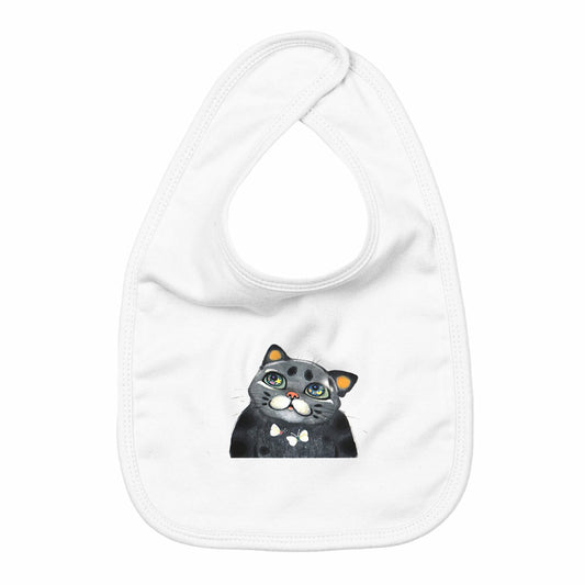 Beyol the cat - Bib by Yu - front_white
