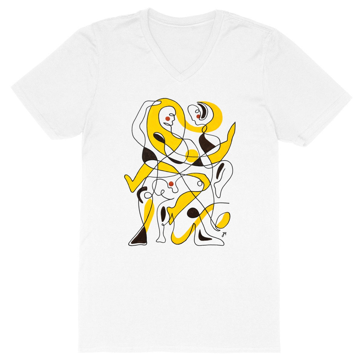 Design by Jana - Men's V-neck T-shirt - Doing