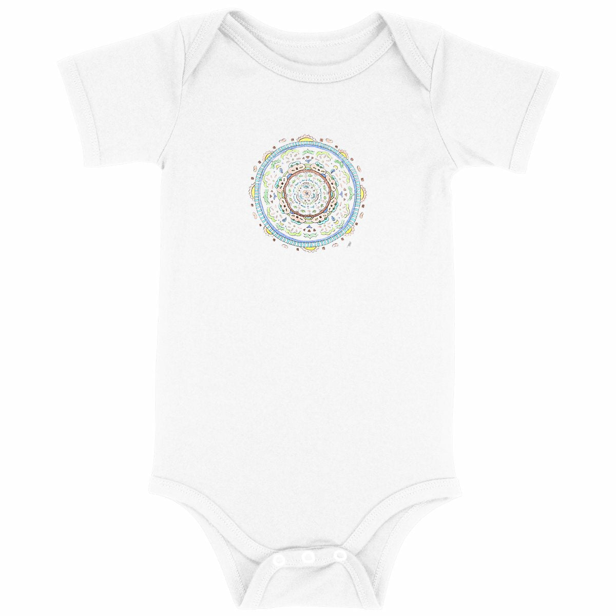 Design by Hannah - Baby bodysuit - Mandala Sky