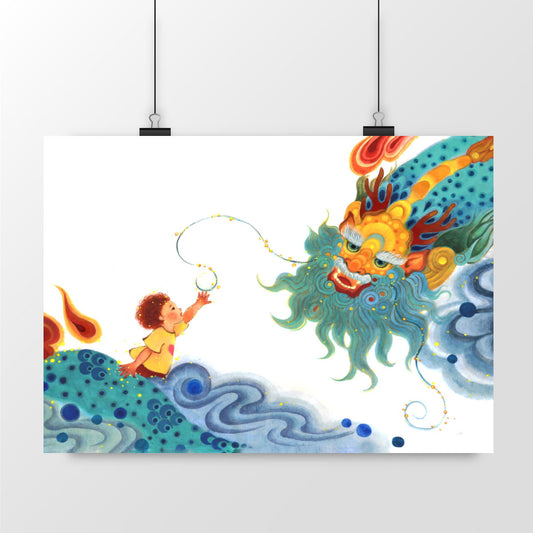 Star Dragon - Poster by Yu - landscape_1