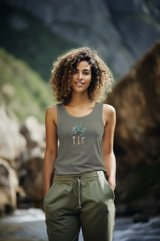 Ontwerp door Jana - Dames tanktop - Planten
